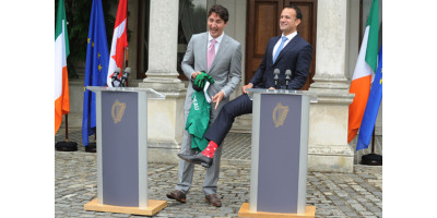 В коллекции Трюдо появились украинские носки