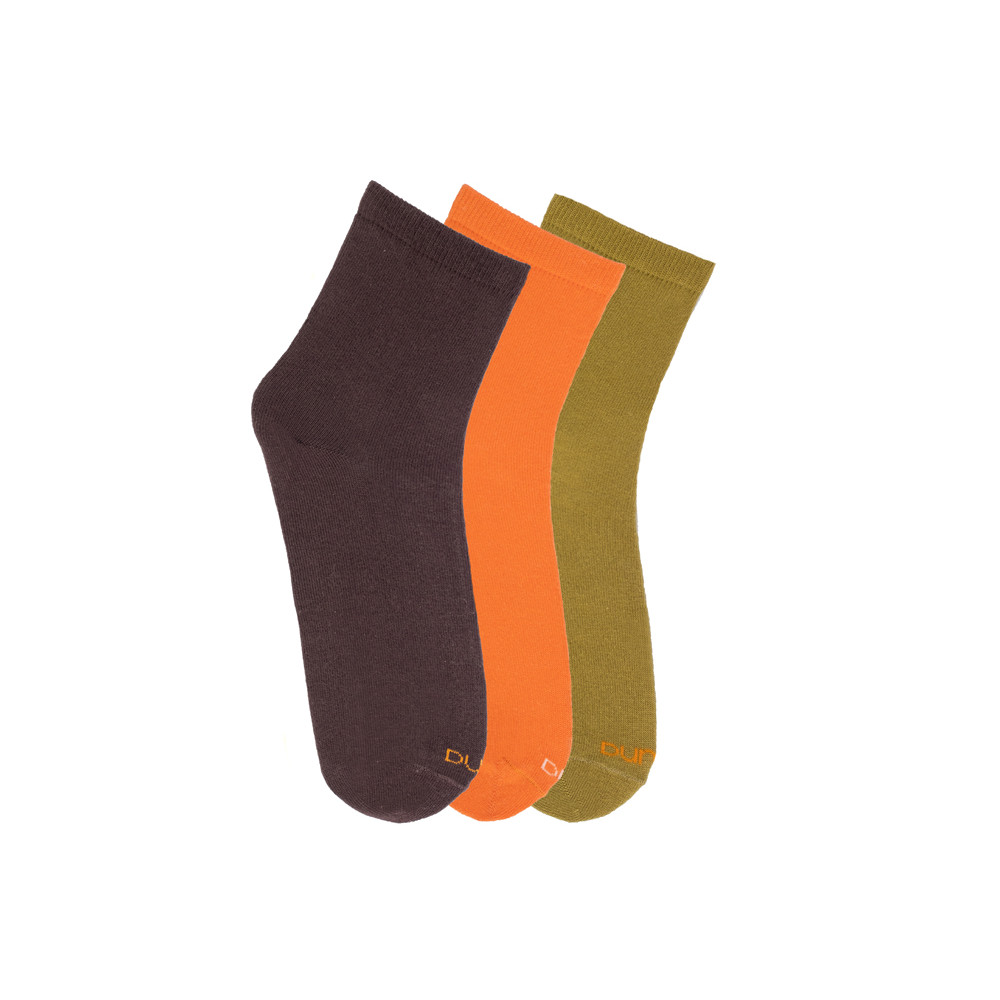 Набір шкарпеток жіночих демісезонних з 3-х пар, із бавовни DUNA 1066
