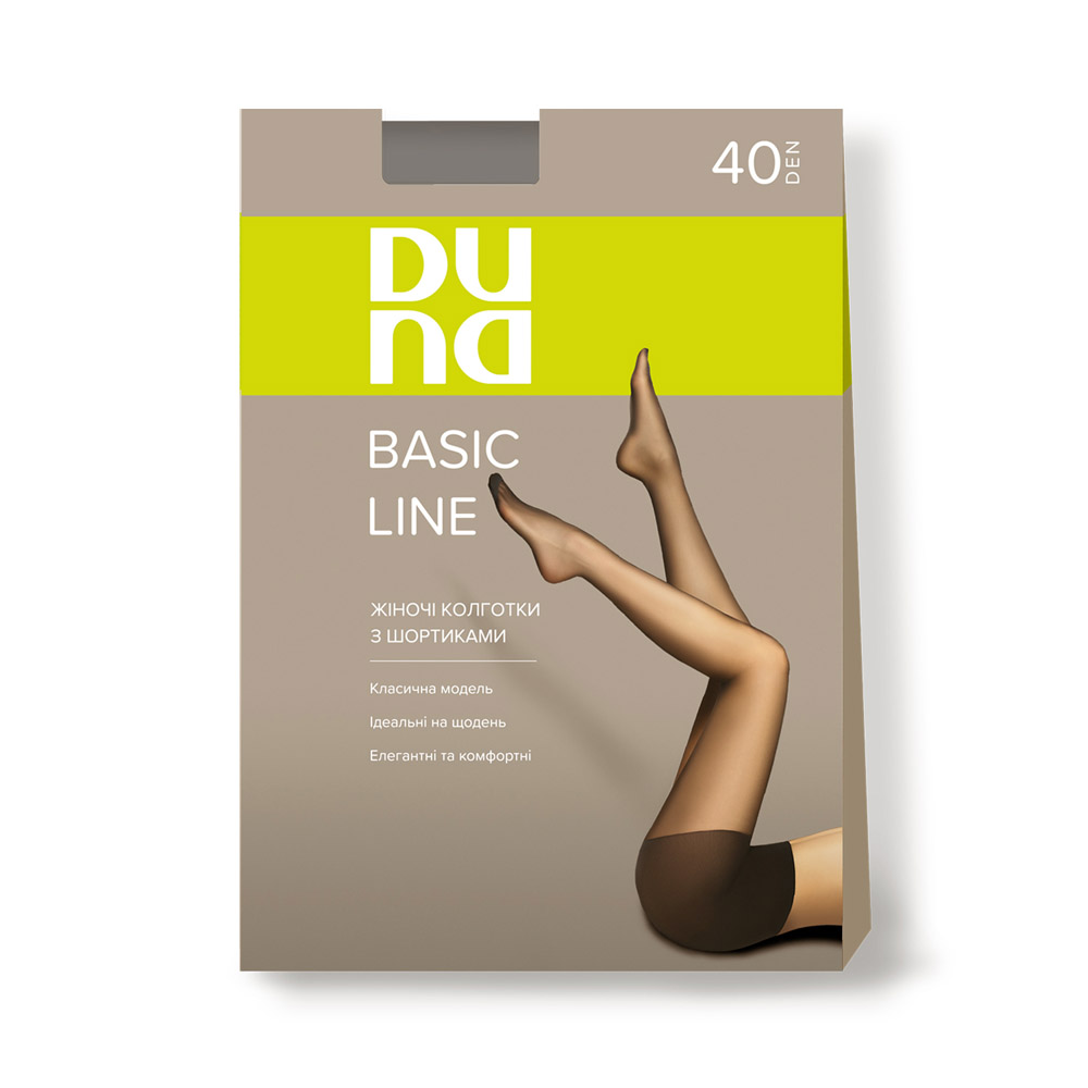Колготки жіночі з шортиками, 40 DEN DUNA 1102