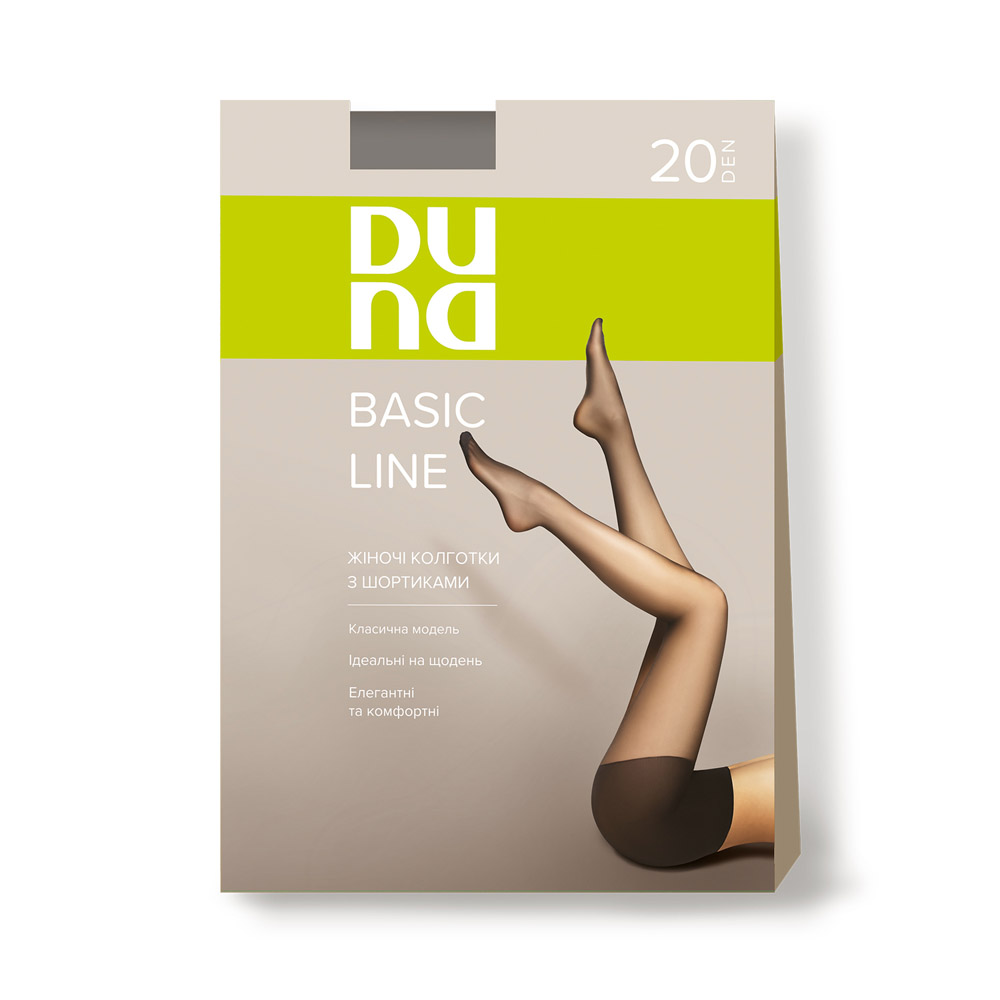 Колготки жіночі з шортиками, 20 DEN DUNA 1121