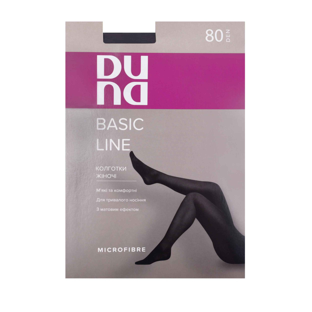 Колготки жіночі без шортиків, 80 DEN DUNA 1181