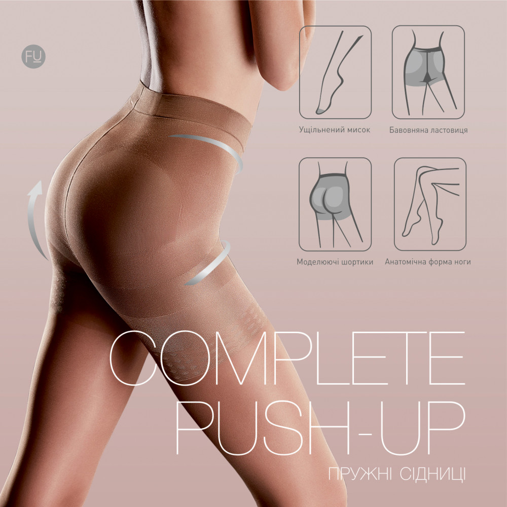 Колготки женские FURIA COMPLETE PUSH-UP & quot; Упругие ягодицы & quot; , 40 DEN DUNA 1204