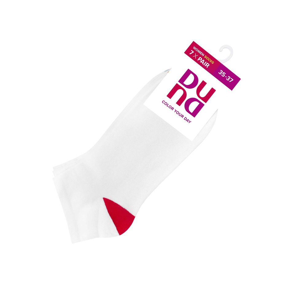 Набор носков женских хлопчатобумажных демисезонных с 7-и пар DUNA 1516