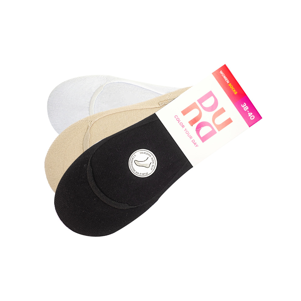 Набор следов женских 3 пары, с антискользящим покрытием над пяткой DUNA 1549