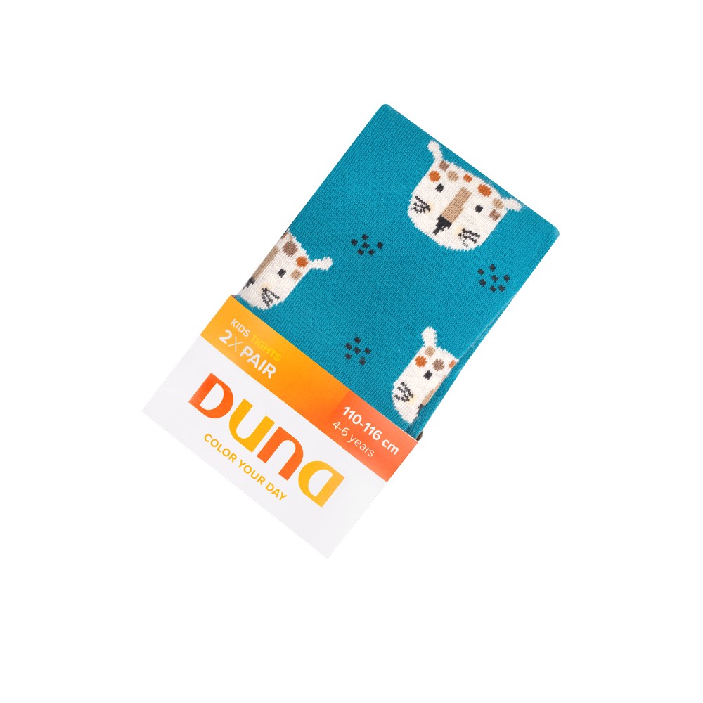 Колготки детские из двух пар для девочек DUNA 1589