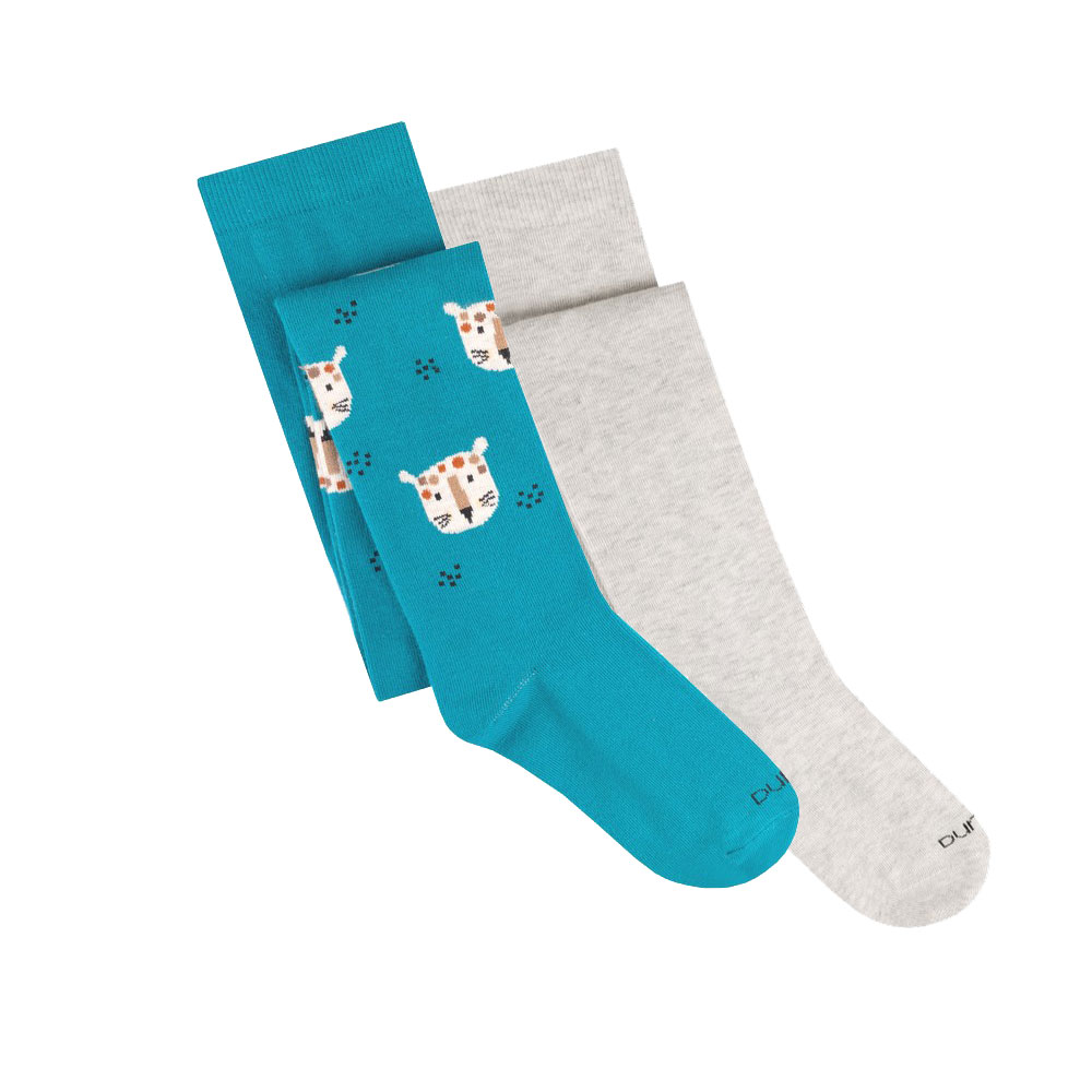 Колготки детские из двух пар для девочек DUNA 1589