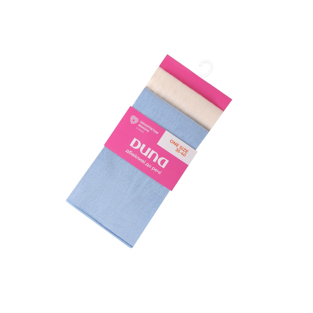 Набор из 2-х пар женских носков без резинки DUNA 1597