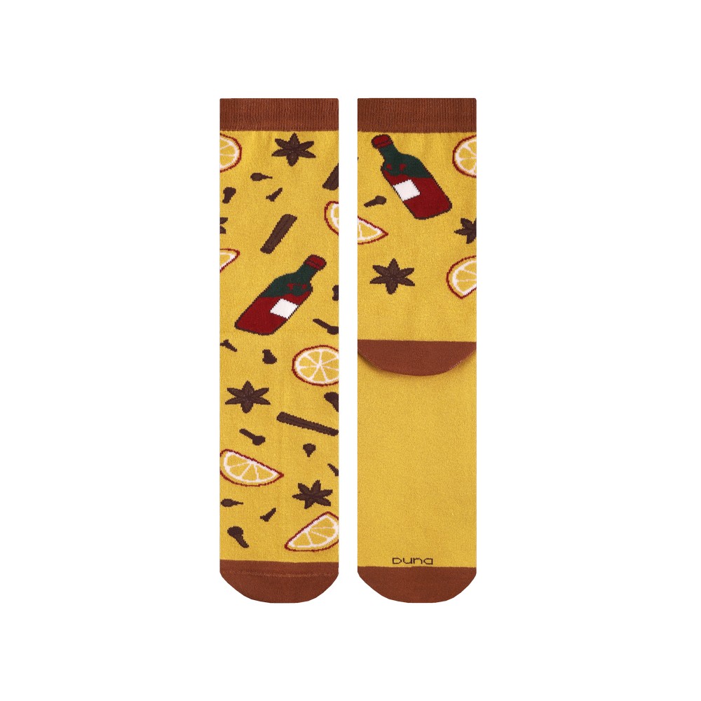 Набор носков «Щедрий вечір» из 2-х пар, махровый след DUNA 1631
