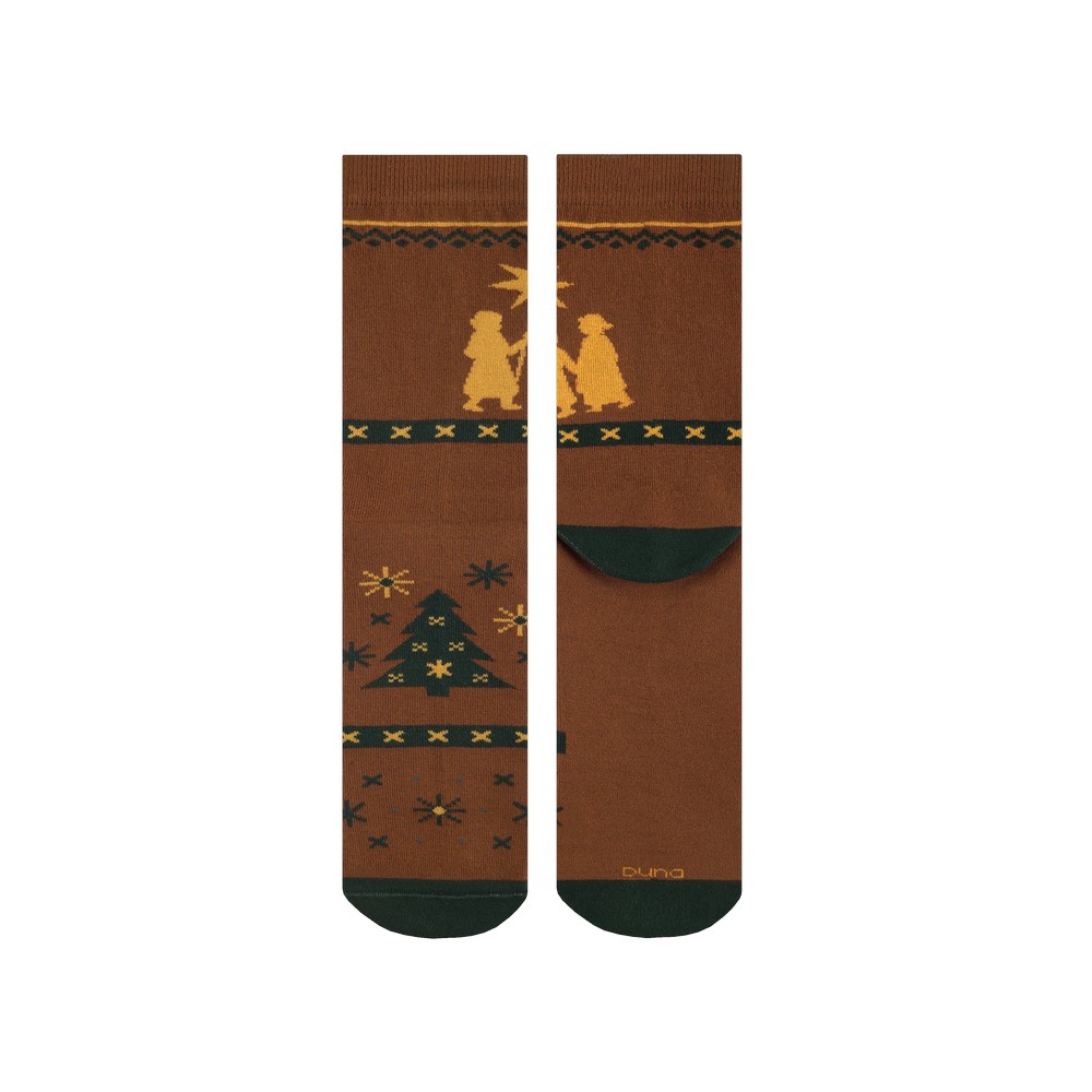 Набор носков «Щедрий вечір» из 2-х пар, махровый след DUNA 1631