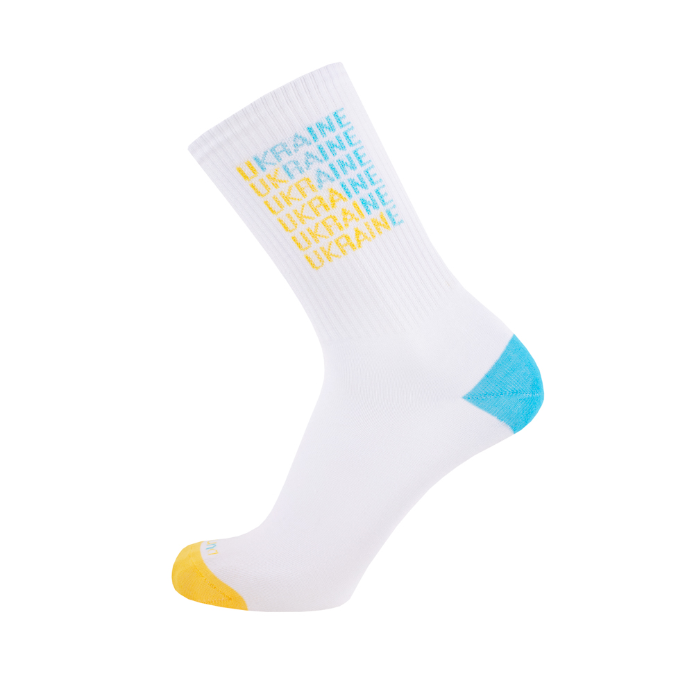 Носки патриотические женские UKRAINE демисезонные - DUNA 3358