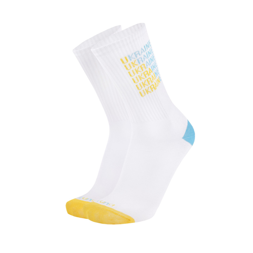 Носки патриотические женские UKRAINE демисезонные - DUNA 3358