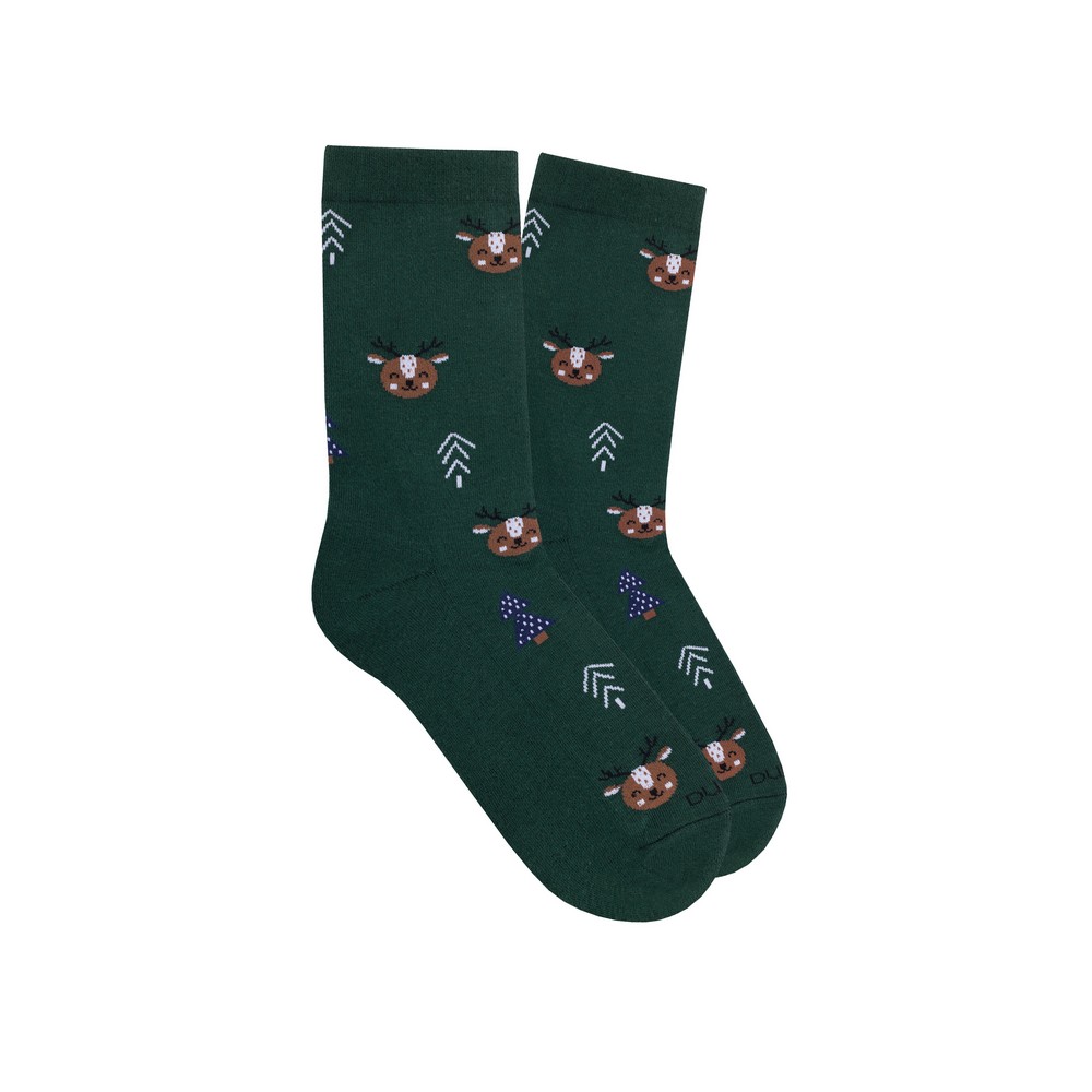 Носки женские зимние хлопковые, с махровым следом DUNA 3109