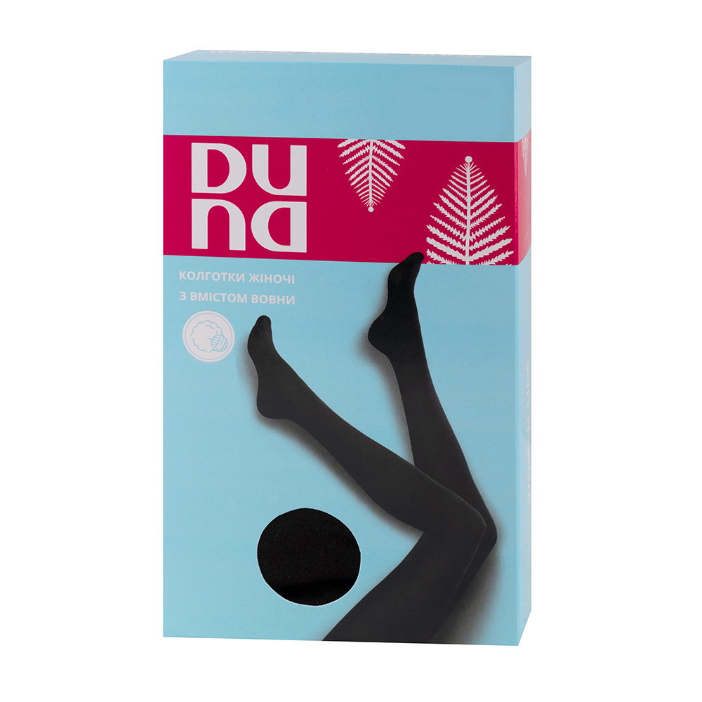 Колготки женские зимние, пряжа с шерстью DUNA 3911