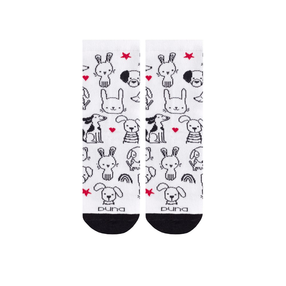 Набір шкарпеток дитячих "Розмальовка" та маркери для текстилю DUNA 4095-1