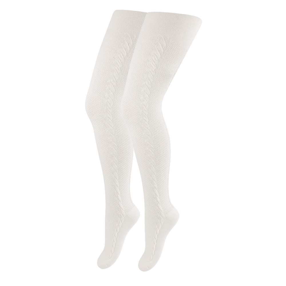 Колготки детские в узор, демисезонные из хлопка DUNA 4445