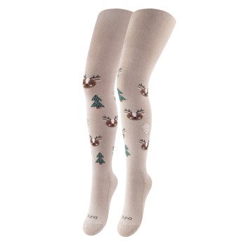 Колготки детские хлопчатобумажные с плюшевым вслед DUNA 4464