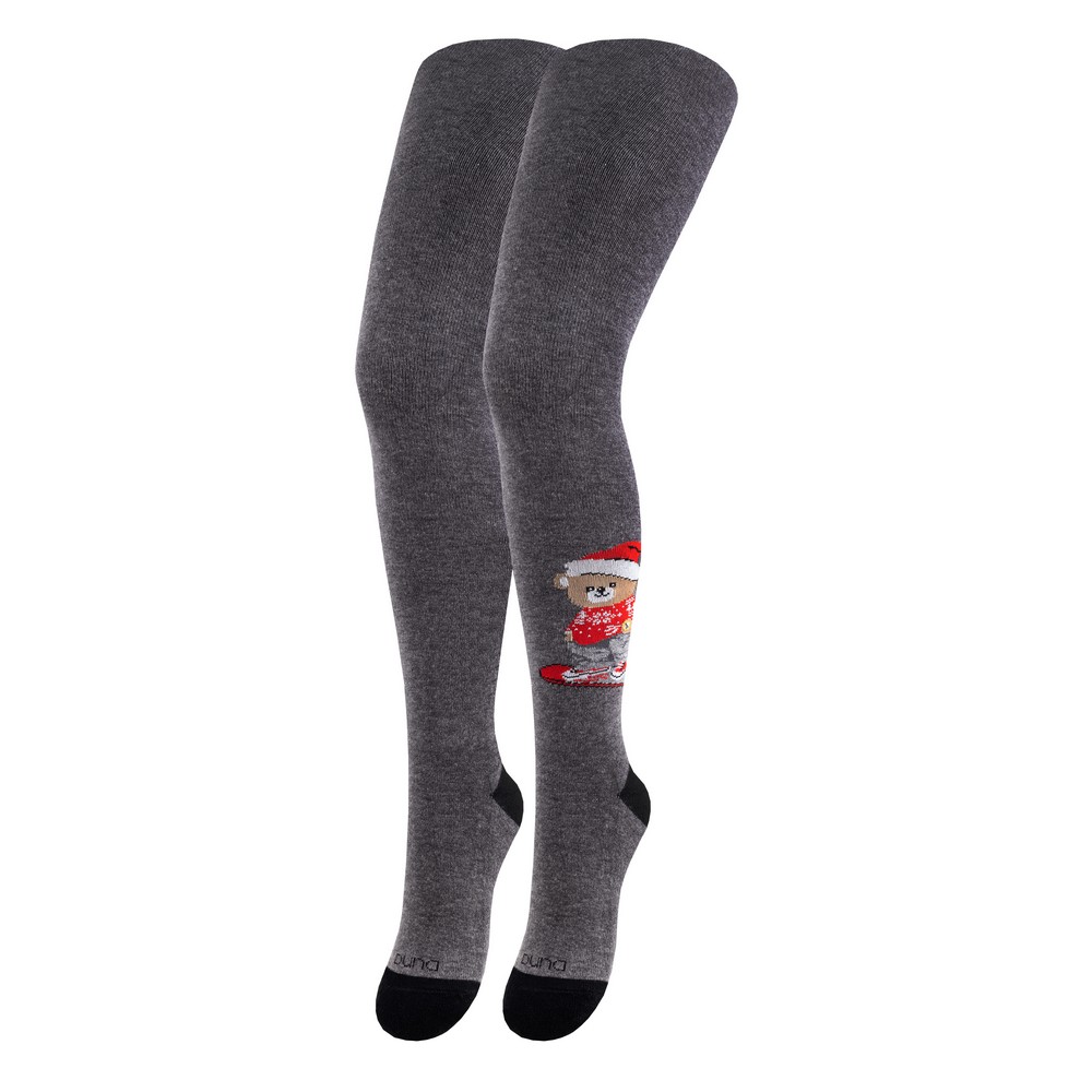 Колготки детские зимние,  с махровым следом DUNA 4466