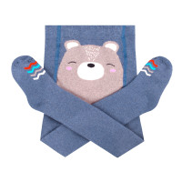 Колготки демисезонные хлопчатобумажные для младенцев, с широким клином на подгузник DUNA 4942