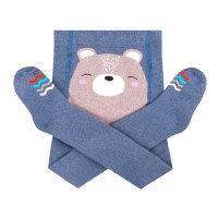 Колготки демисезонные хлопчатобумажные для младенцев, с широким клином на подгузник DUNA 4942