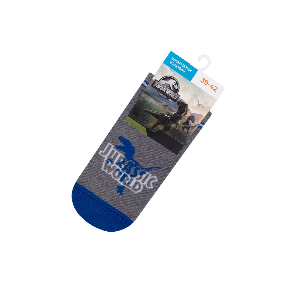 Носки мужские короткие, следы «Jurassic world» DUNA 5206