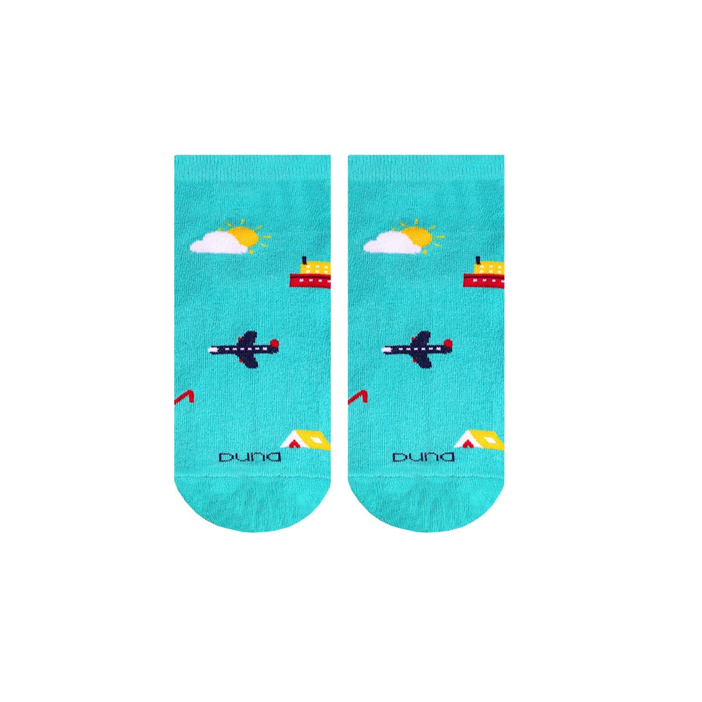 Носки короткие "Путешествие", короткие демисезонные DUNA 5636