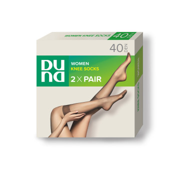 Получулки женские 40 DEN полиамидные, набор из 2-х пар DUNA 511