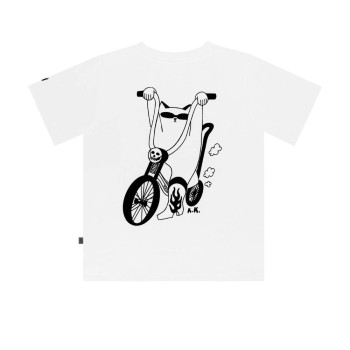 Футболка подростковая с принтом на спине «Bike» DUNA 6068