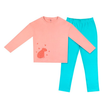 Детская пижама для девочки «Капибара» DUNA 6552