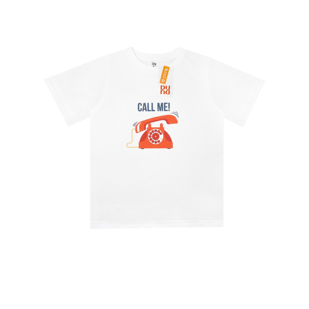 Футболка для девочки "Call me" DUNA 6569